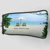 Aaah...pensionering, populair design, golfheadcover (Voorkant)