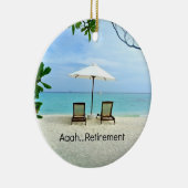 Aaah... pensionering, populair design, keramisch ornament (Rechts)