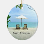 Aaah... pensionering, populair design, keramisch ornament (Links)