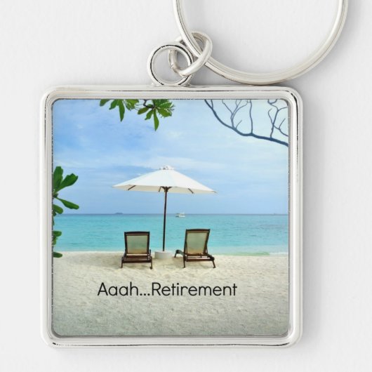Aaah...Pensionering, populair design Sleutelhanger (Voorkant)