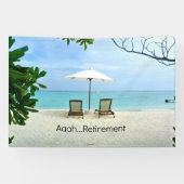 Aaah...pensionering, populair design, spandoek (Horizontaal)