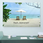 Aaah...pensionering, populair design, spandoek (Beurs)