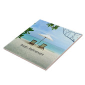 Aaah...pensionering, populair ontwerp, tegeltje (Zijkant)