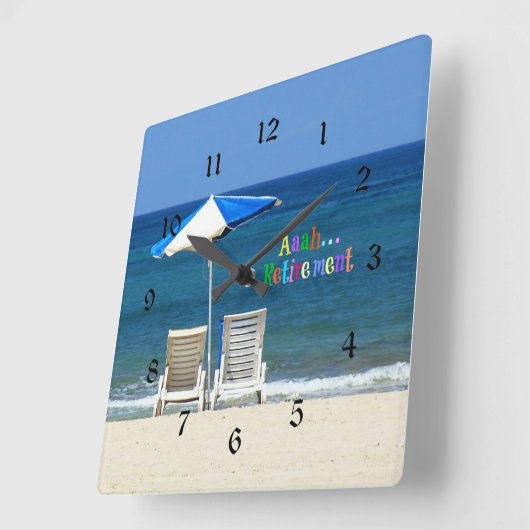 Aaah...pensionering Vierkante Klok (Hoek)