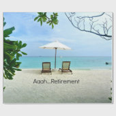 Aaah...pensionering, zich herstellend aan de Beach Cadeaupapier (Vlak)