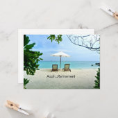 Aaah...pensionering, zich herstellend aan de Beach Kaart (Voorkant / Achterkant in situ)