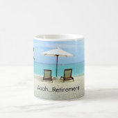 Aaah...pensionering, zich herstellend aan de Beach Koffiemok (Center)