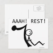 Aaah Rest. Briefkaart (Voorkant / Achterkant)