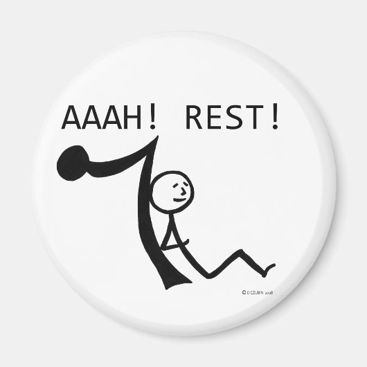 Aaah Rest. Magneet (Voorkant)