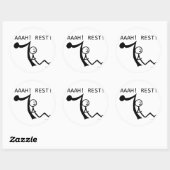 Aaah Rest. Ronde Sticker (Vel)