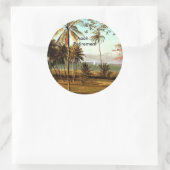 Aaah.. Retirement, Florida Scene, Ronde Sticker (Tas)