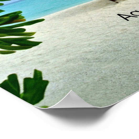 Aaah retirement...relaxing at the beach poster (Hoek)