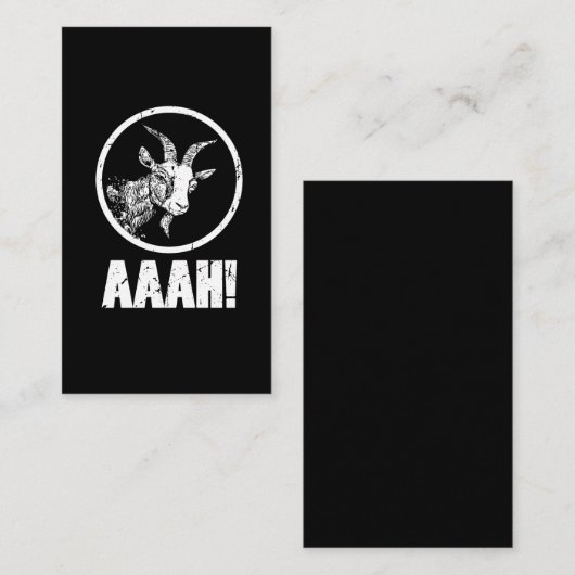 Aaah! Schroefdierlijk Boerderij Visitekaartje (Voorkant / Achterkant)