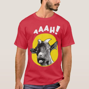 Aaah Screaming Goat T-shirt T-shirt Boerderij