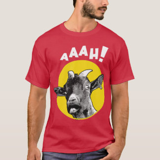 Aaah Screaming Goat T-shirt T-shirt Boerderij