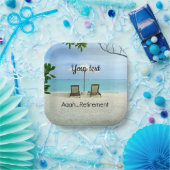 Aaah.. SJABLOON bij pensionering Papieren Bordje (Feest)