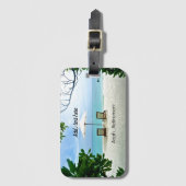 Aaah...sjabloon voor pensionering bagagelabel (Voorkant (verticaal))