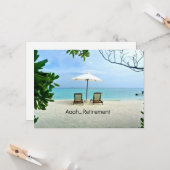 Aaah...sjabloon voor pensionering kaart (Voorkant / Achterkant in situ)