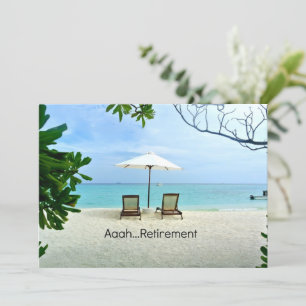 Aaah...sjabloon voor pensionering kaart