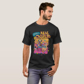 Aaahh Real Monsters Classic Retro Poster T-shirt (Voorkant volledig)