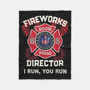 AAAmerica AF Vuurwerk Directeur Ren Boem Team Fleece Deken