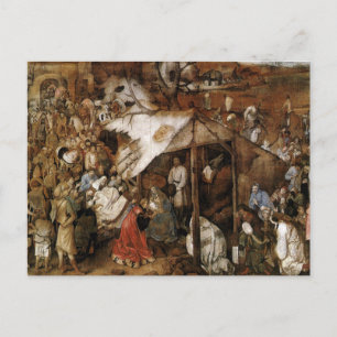 Aaanbidding der Koningen door Bruegel de Oude Briefkaart