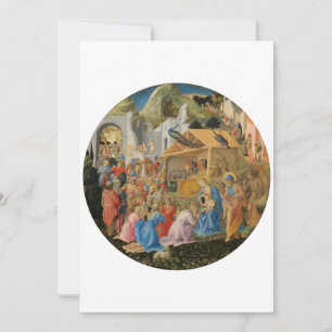 Aaanbidding der Wijzen door Fra Angelico en Filipp Bedankkaart