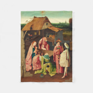 Aaanbidding der Wijzen door Hieronymus Bosch Fleece Deken
