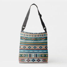 AAANPASSABLE TAS - "AQUA" - Mexicaanse stijl Weave
