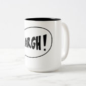 AAARGH-Mok Tweekleurige Koffiemok (Voorkant rechts)