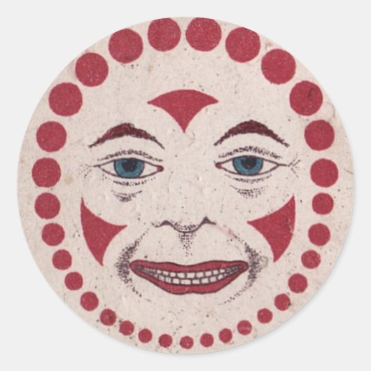 Aaargh! Sinister Clown! Ronde Sticker (Voorkant)