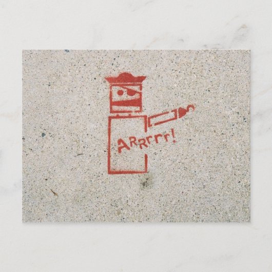 Aaarrr! Briefkaart (Voorkant)