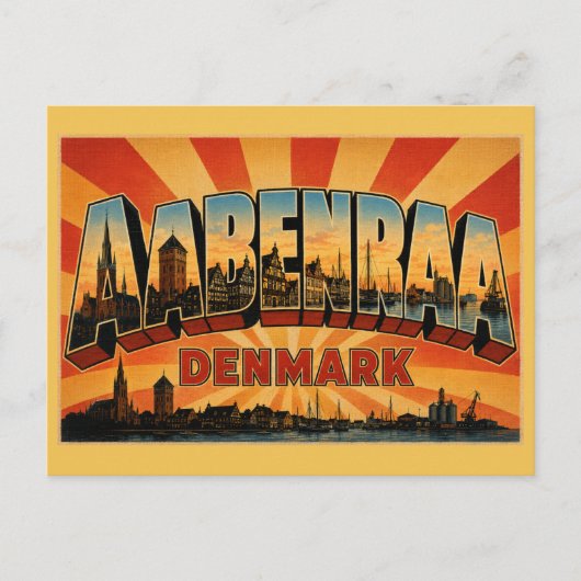 Aabenraa Denemarken Kerk Briefkaart (Voorkant)