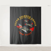 AAC - 332e Vuurgroep - 12e AF - Rode nagels Wandkleed (Voorkant)