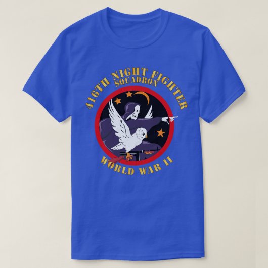 AAC 416th Night Fighter Squadron WWII X T-shirt (Design voorkant)