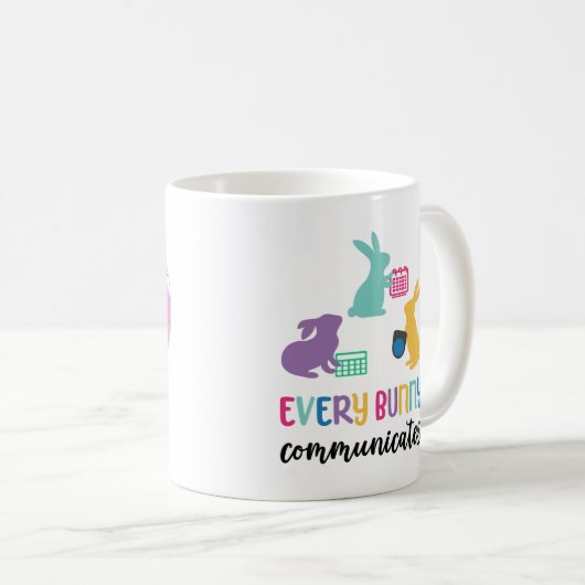 AAC awareness Paasfeest mok 'EI-spress jezelf' (Voorkant rechts)