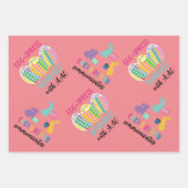 AAC bewustzijn Paashaas en eierwikkelpapier Inpakpapier Vel (Voorkant)