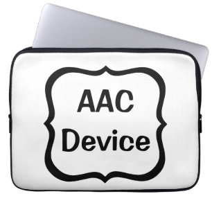 AAC-label zwart Laptop Sleeve