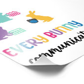 AAC Paashaas poster 'Ieder konijn communiceert' (Hoek)