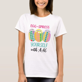 AAC shirt 'EGG-spress jezelf' Paasei ontwerp