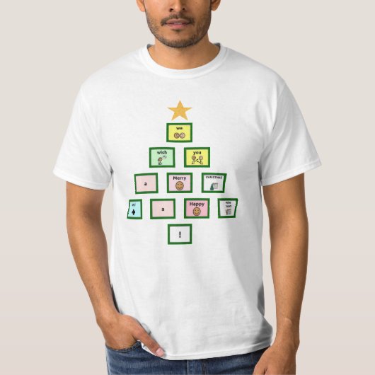 AAC We wensen je een prettig kerstT-shirt T-shirt (Voorkant)