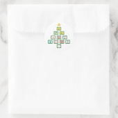 AAC We wensen je een prettige kerst Ronde Sticker (Tas)