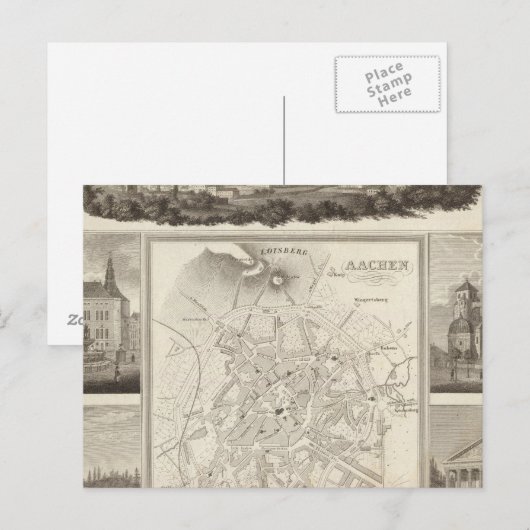 Aachen, Duitsland Briefkaart (Voorkant / Achterkant)