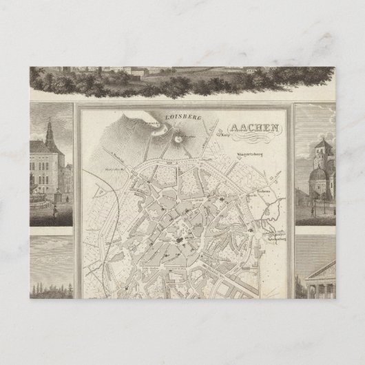 Aachen, Duitsland Briefkaart (Voorkant)