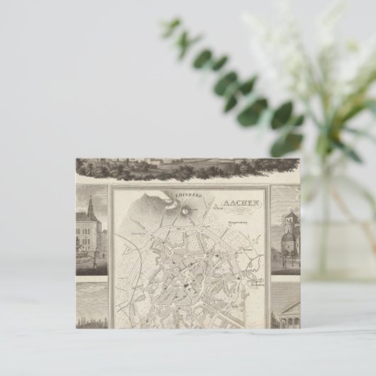Aachen, Duitsland Briefkaart (Staand voorkant)
