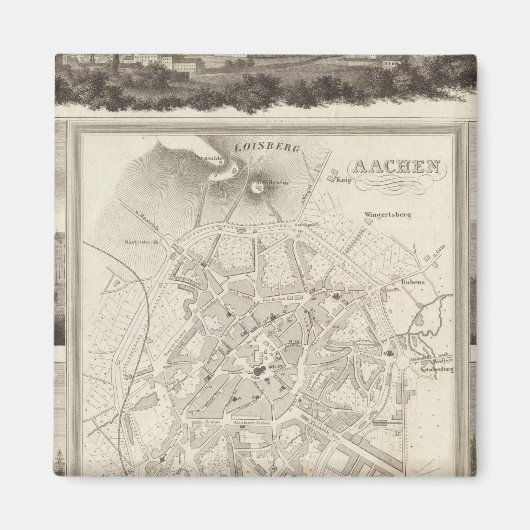 Aachen, Duitsland Magneet (Voorkant)