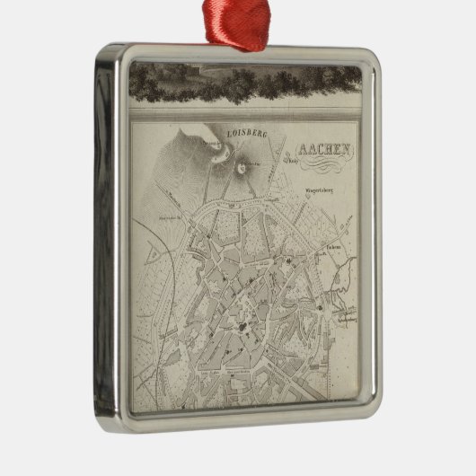 Aachen, Duitsland Metalen Ornament (Rechts)