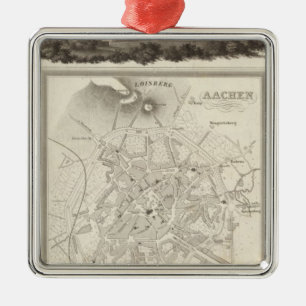 Aachen, Duitsland Metalen Ornament