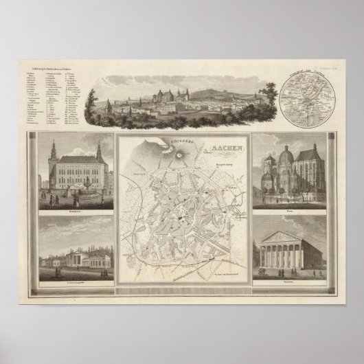 Aachen, Duitsland Poster (Voorkant)