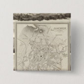 Aachen, Duitsland Vierkante Button 5,1 Cm (Voorkant)